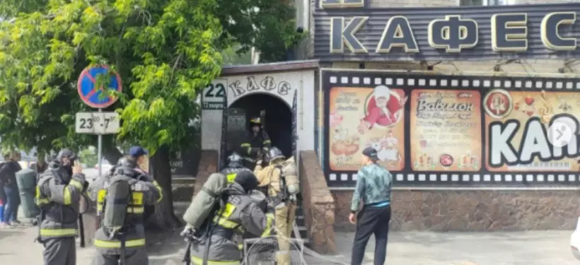 Пожар произошел в одном из кафе Семея