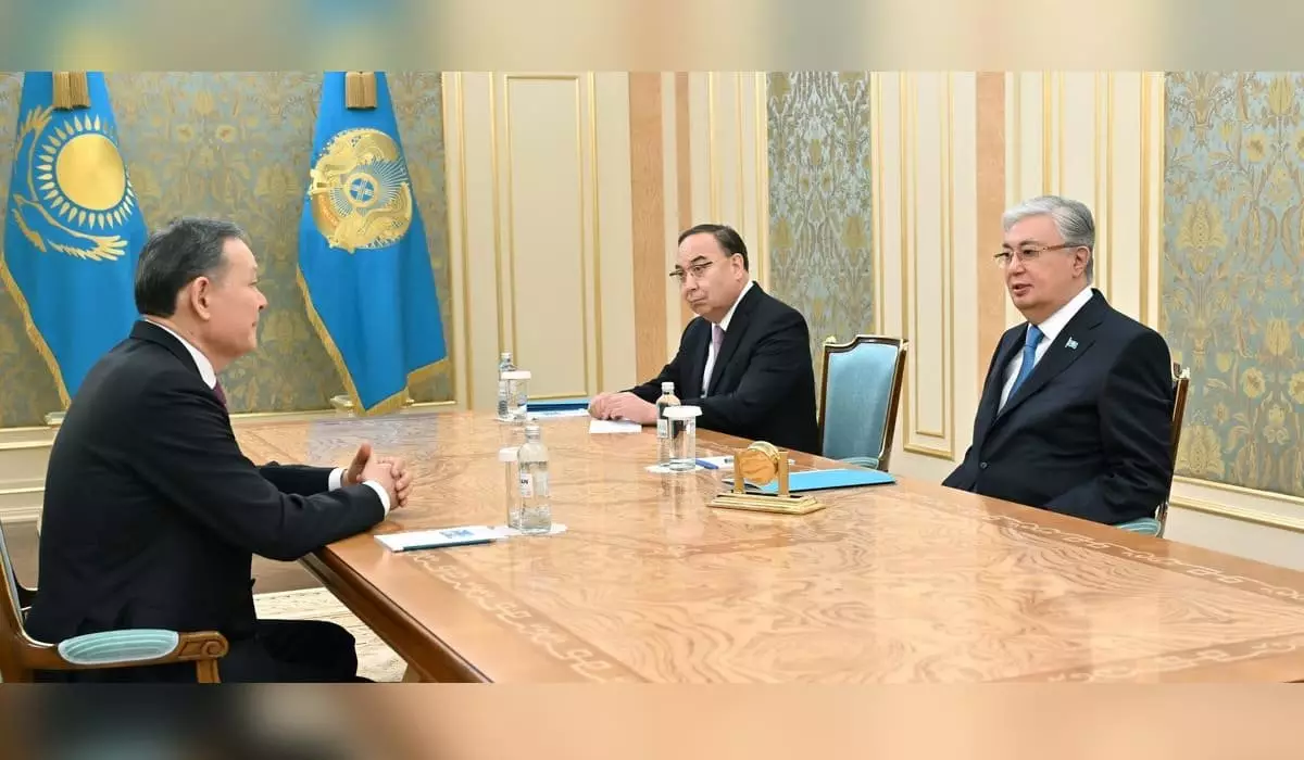 Токаев принял вновь назначенного постпреда Казахстана при ООН