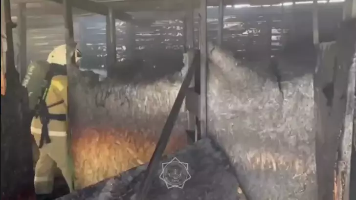 Комната страха в Кызылорде сгорела изнутри
