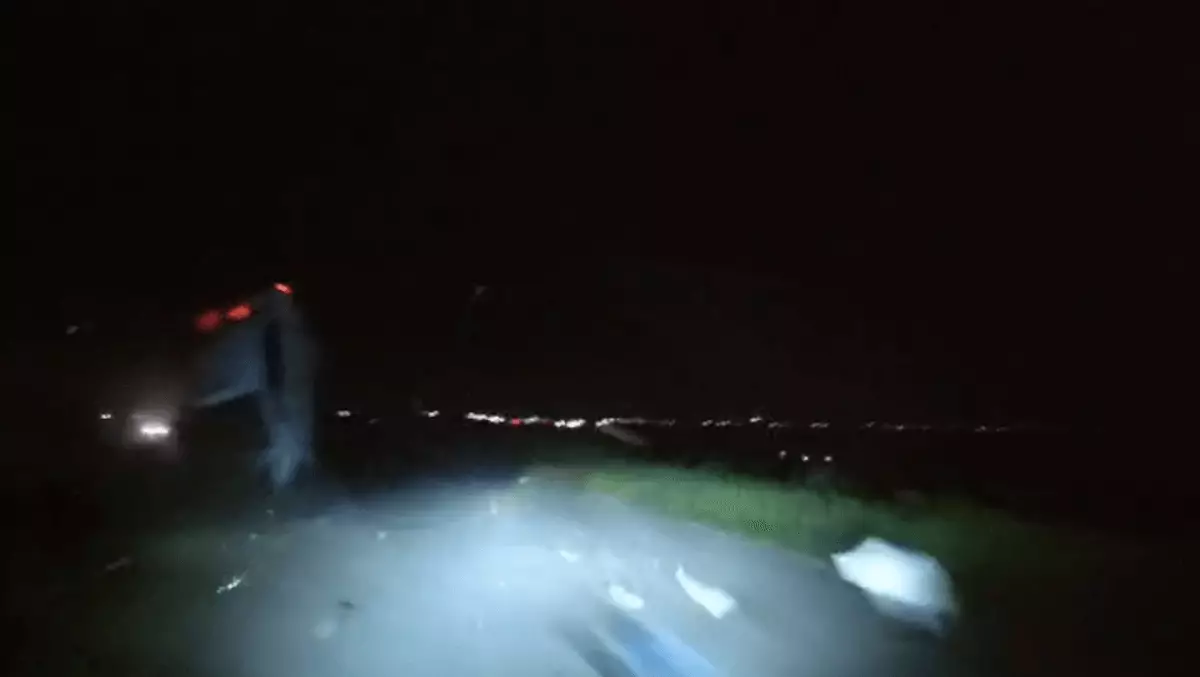 ДТП, в котором погибли пять человек, попало на видео в Карагандинской области