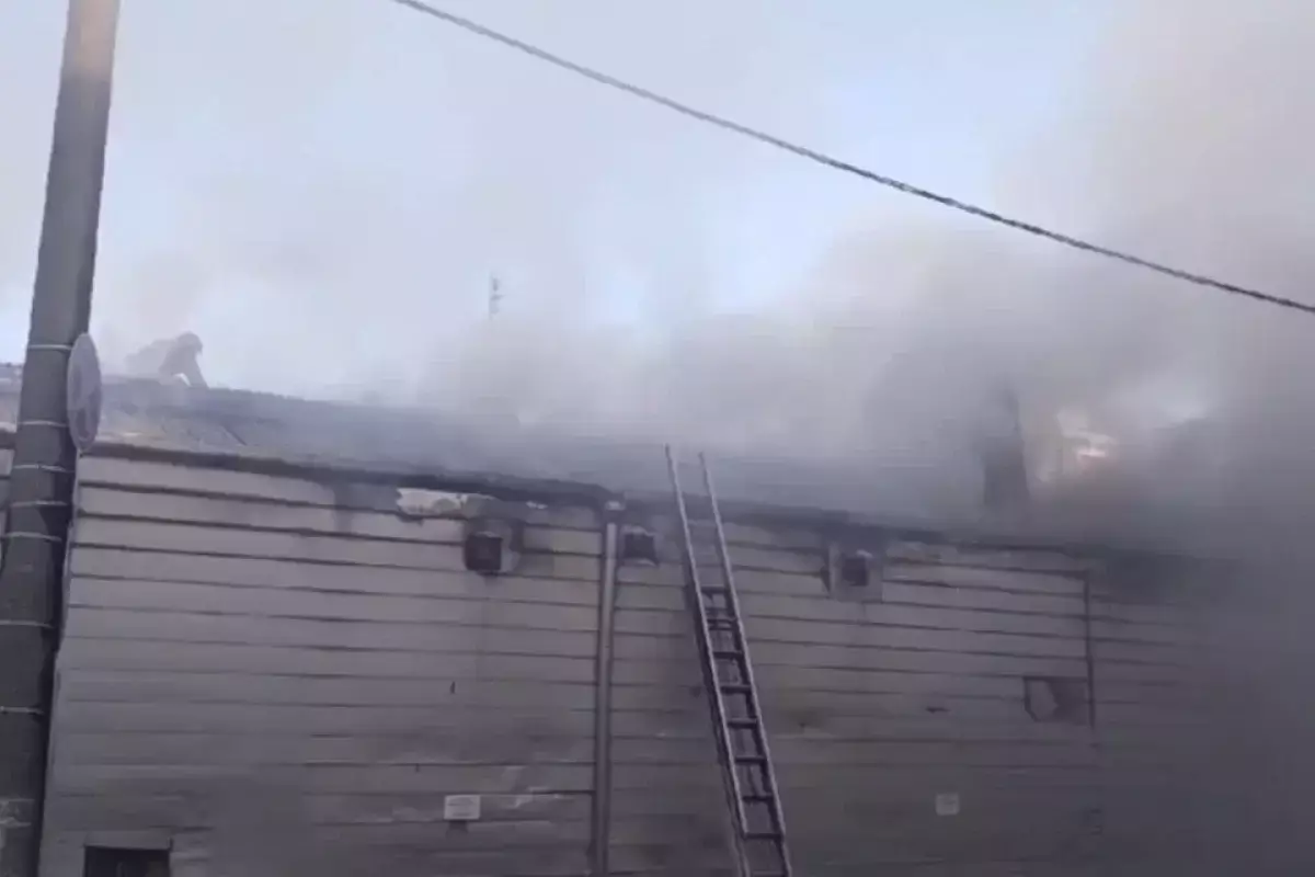 Пожар вспыхнул в Москве
