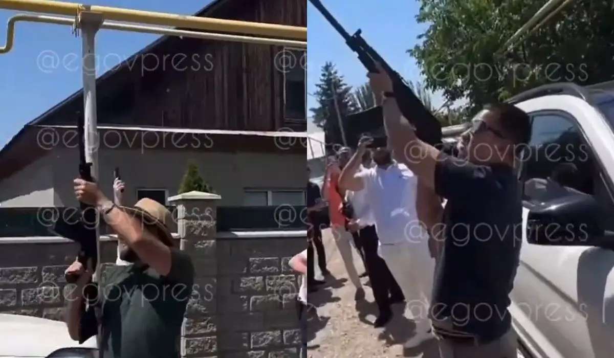 Стрельбу из автоматов устроили на тое в Алматинской области (ВИДЕО)