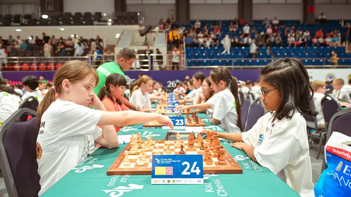 Рекордное количество юных шахматистов сразятся на Чемпионате Азии по шахматам