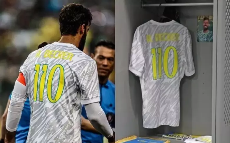 Бразилия құрамасының қақпашысы ерекше нөмірмен алаңға шықты
