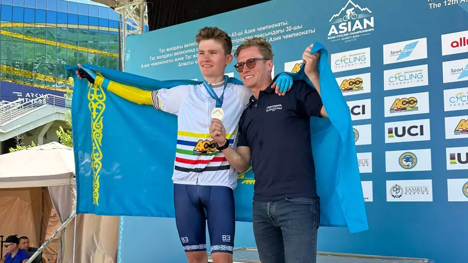 Сын Винокурова стал чемпионом Азии по велоспорту в Алматы
