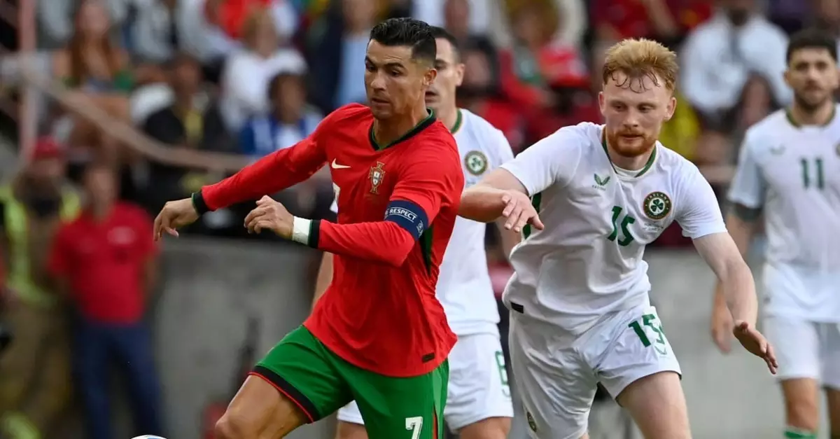 Дубль Роналду принес сборной Португалии крупную победу над Ирландией