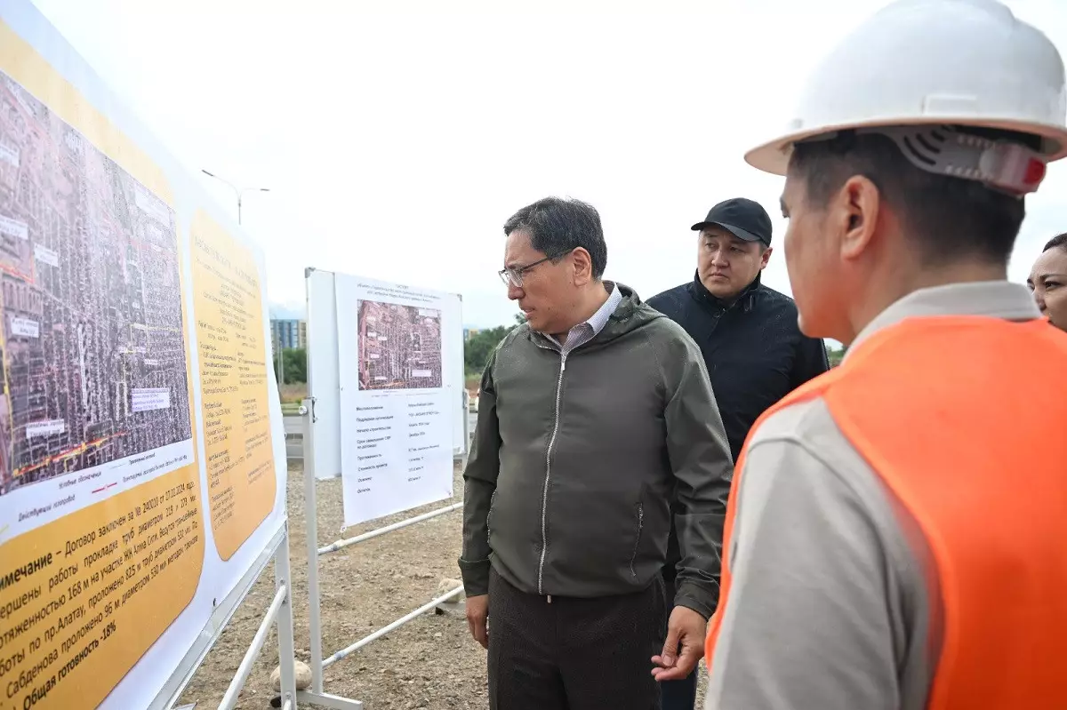 Новую магистральную сеть газоснабжения строят в Наурызбайском районе Алматы
