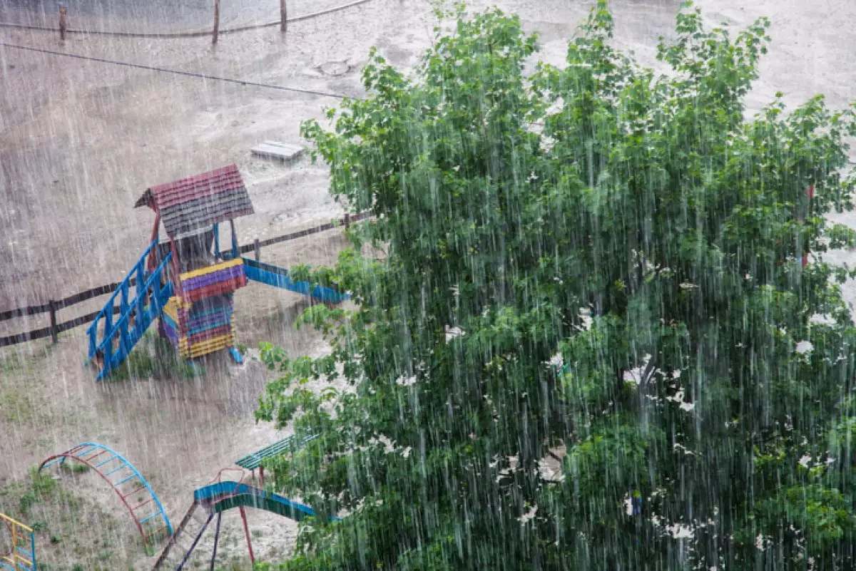 Сильные дожди и грозы: штормовое предупреждение объявлено в регионах Казахстана