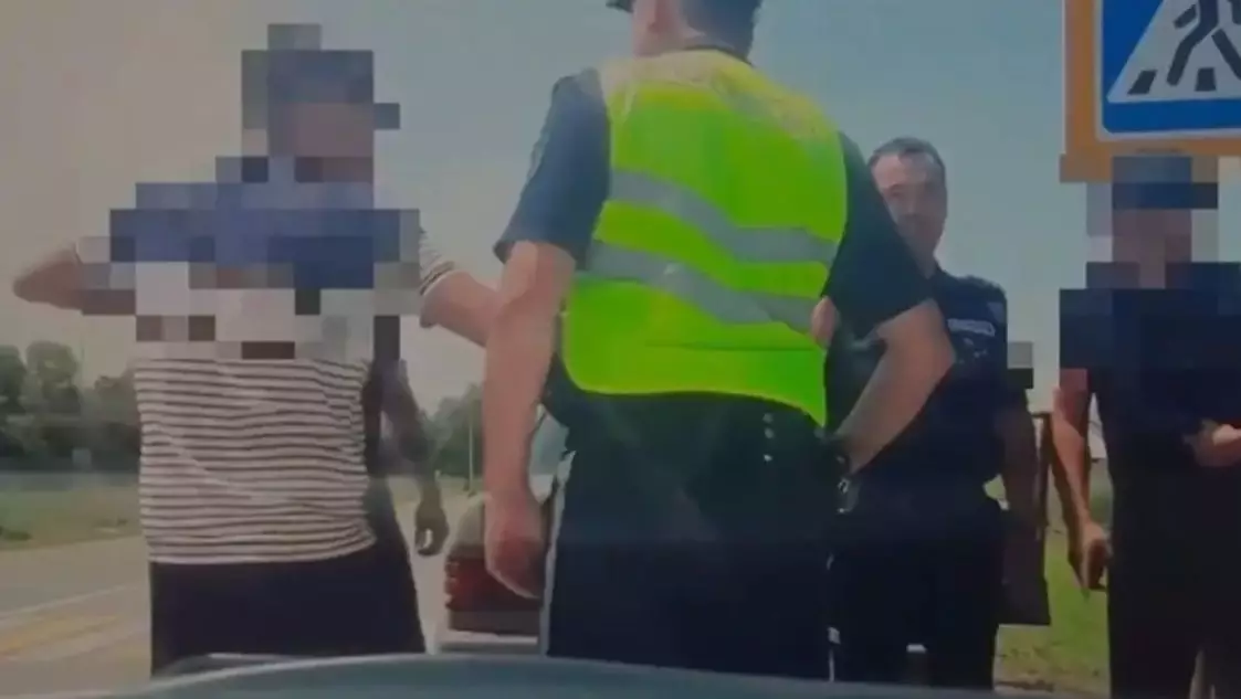 Алматы облысында жолаушы полицейлерге тап беріп, соққыға жыққан