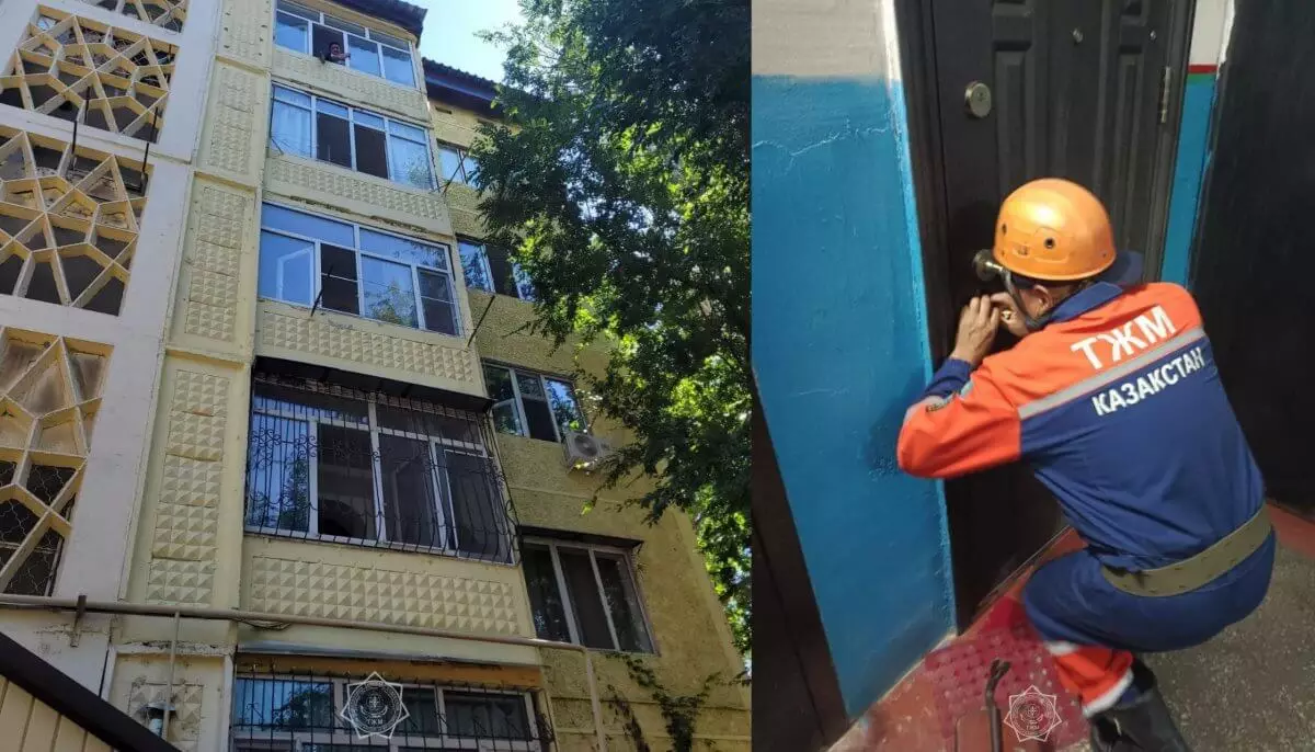 Мужчина пытался выпрыгнуть из окна пятого этажа в Таразе