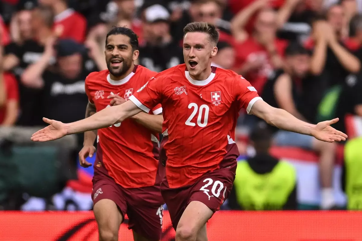 Гол и передача Эбишера принесли сборной Швейцарии победу над Венгрией на Евро-2024