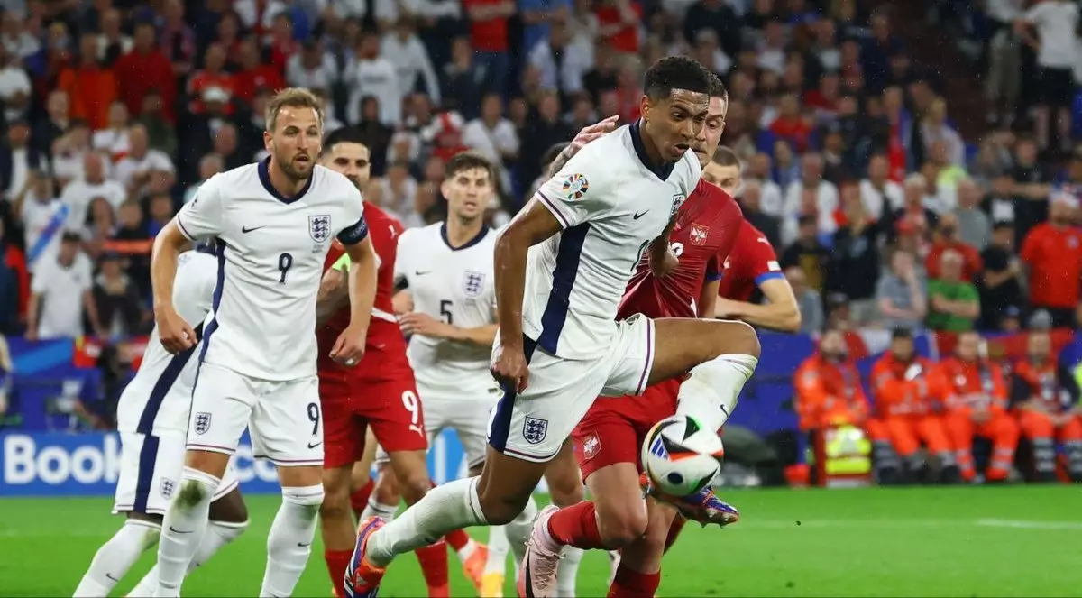Сборная Англии обыграла Сербию на Евро-2024, Беллингем забил единственный гол