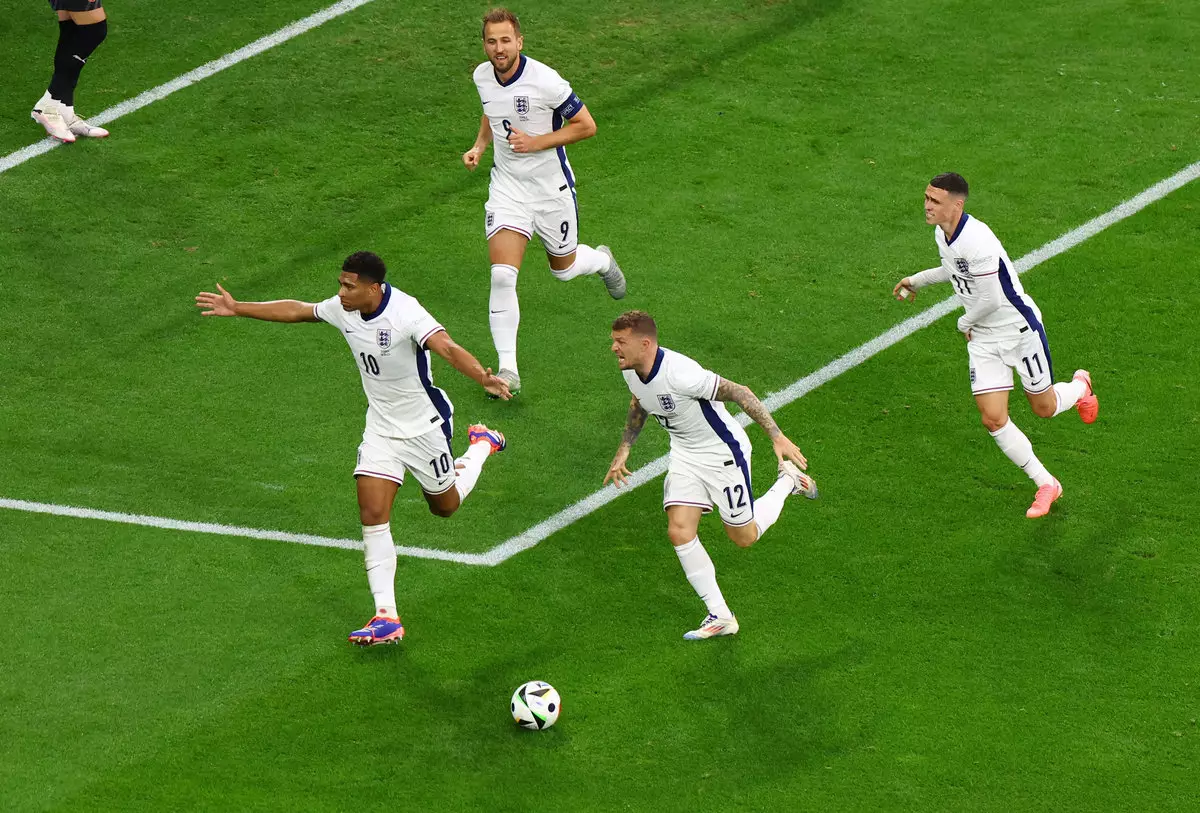 Сборная Англии во второй раз подряд стартовала с победы на чемпионате Европы