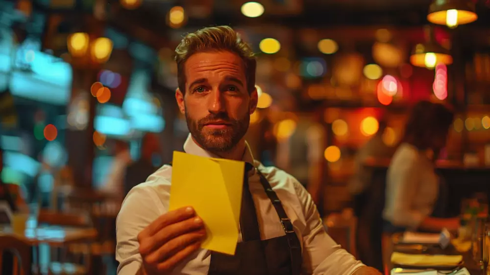 Рестораны европейского города ввели "желтые карточки" для невежливых посетителей