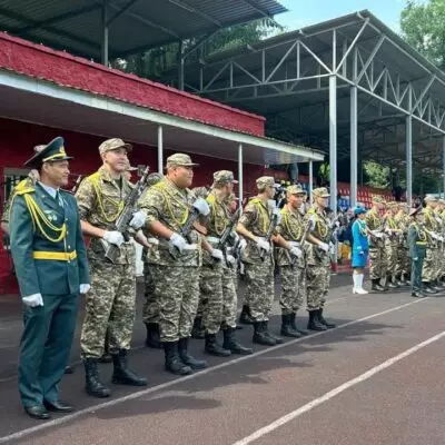 В Алматы чемпионы мира и Азии приняли Военную присягу