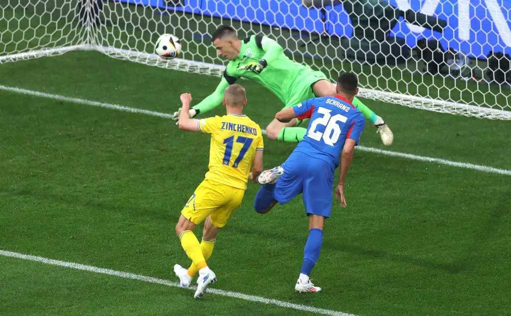 Сборная Украины вновь проиграла первый тайм матча на Евро