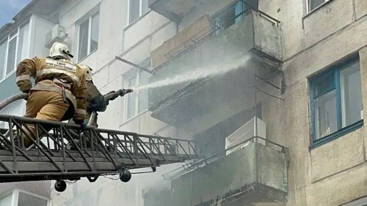В Рудном пожарные ликвидировали возгорание в квартире