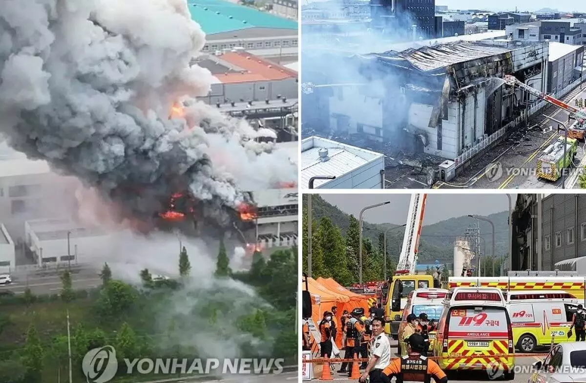 20 иностранцев погибли на заводе в Южной Корее