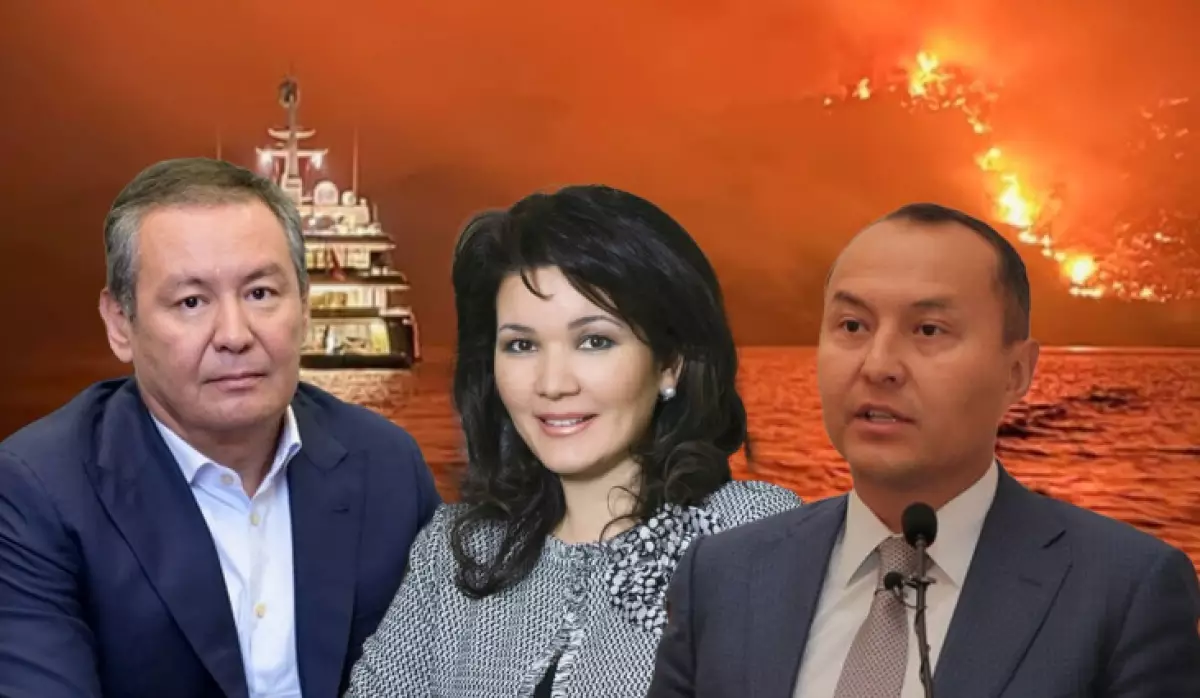 Грекияда өртенген арал жанындағы яхтада Halyk Bank басшысы мен олигарх Данияр Абылғазин болған – OCCRP