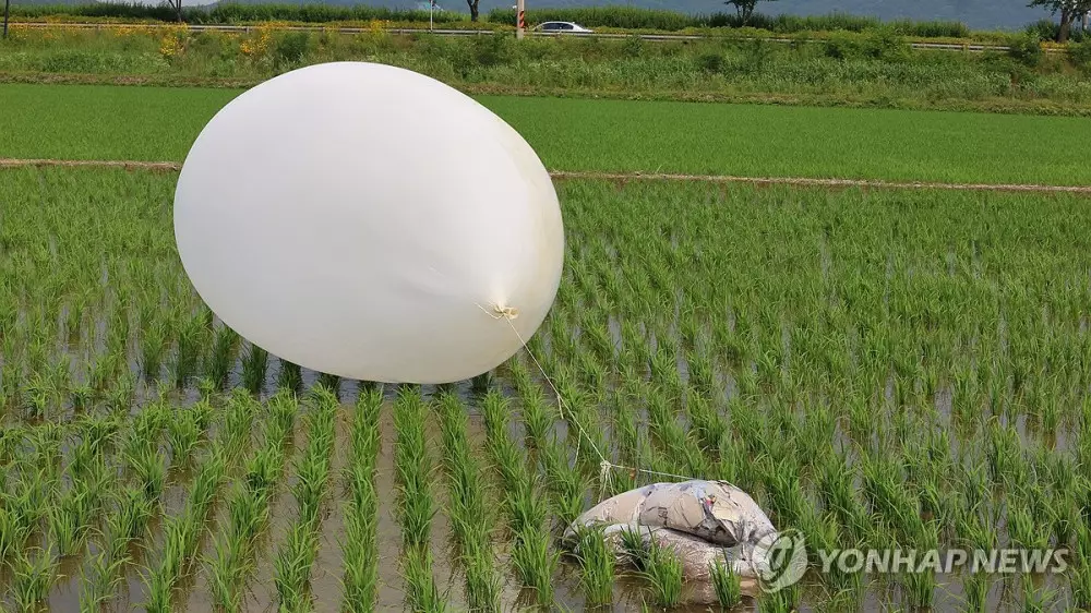 "Мусорная война": КНДР вновь отправила в Южную Корею воздушные шары