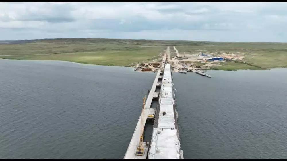 Самый длинный мост в Казахстане Этапы строительства через Бухтарму