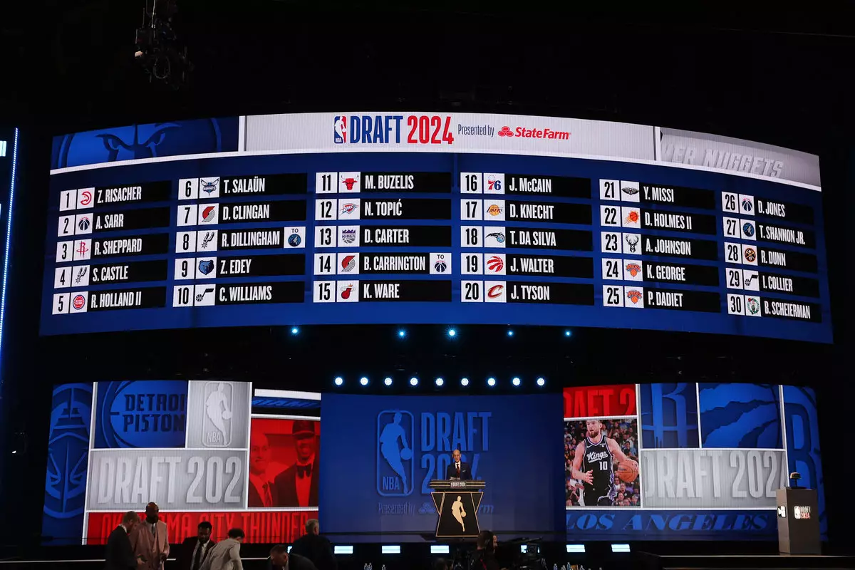 В Бруклине прошел первый раунд драфта НБА 2024 года