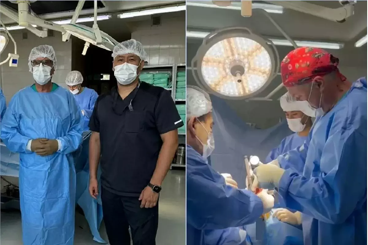 «Применили протез новейшей модели»: Алматинские врачи спасли пациентку от инвалидности