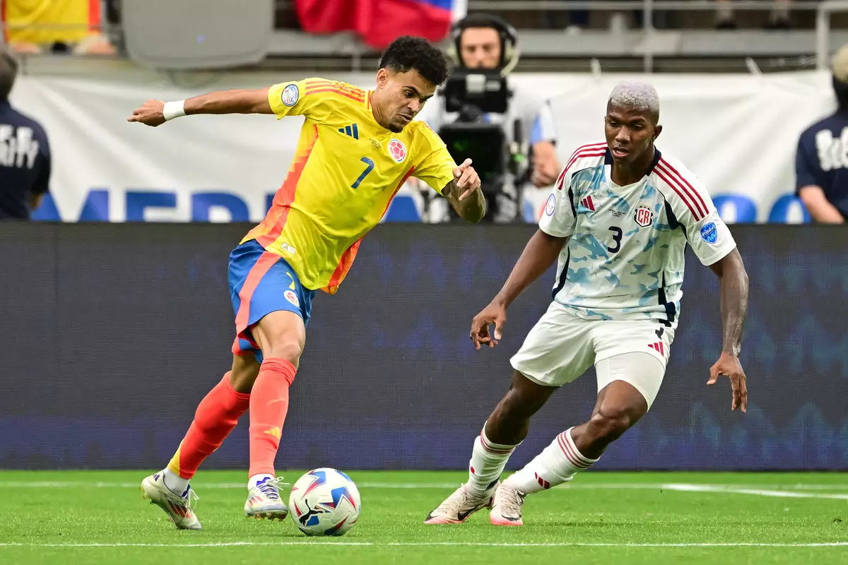Гол Кордобы помог Колумбии разгромить Коста-Рику на Кубке Америки-2024