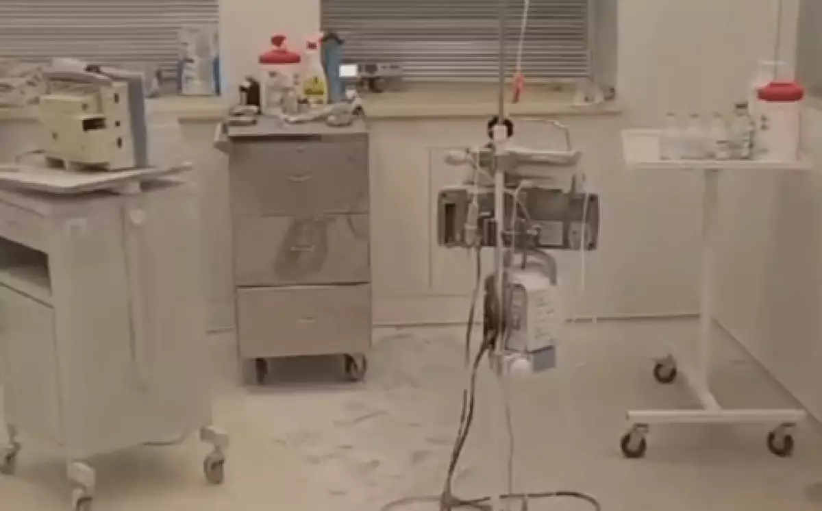 В детской больнице загорелся аппарат