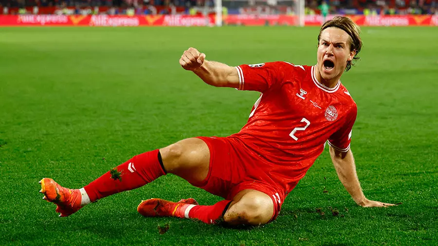Защитник сборной Дании Андерсон отреагировал на отмену гола в ворота Германии на Евро-2024