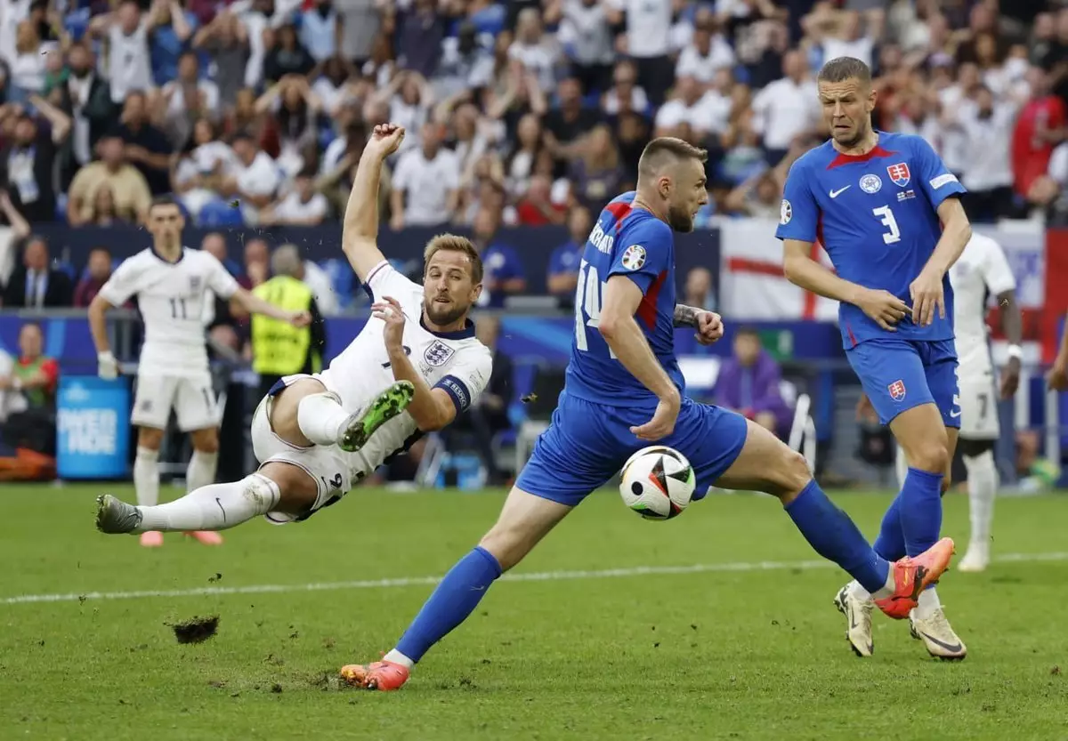 Англия — Словакия: Кейн забил на 91-й минуте