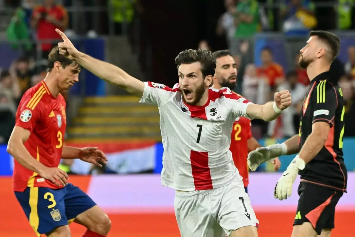 Испания — Грузия: в первом тайме команды обменялись голами