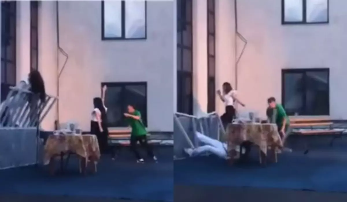 Актриса упала с высоты из-за сломанной декорации во время спектакля в ВКО (ВИДЕО)