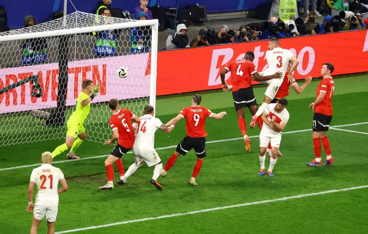 Сборная Турции благодаря дублю Демирала обыграла Австрию и вышла в четвертьфинал Евро-2024