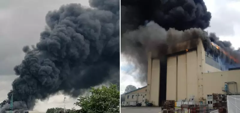 Крупный пожар разгорелся в Германии