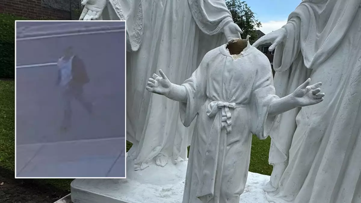 В Нью-Йорке вандал обезглавил статую Иисуса