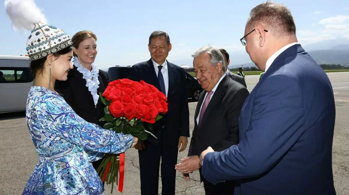 Генсек ООН Антониу Гутерриш прибыл в Алматы