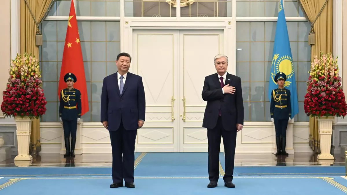 В Акорде торжественно встретили Председателя КНР Си Цзиньпина