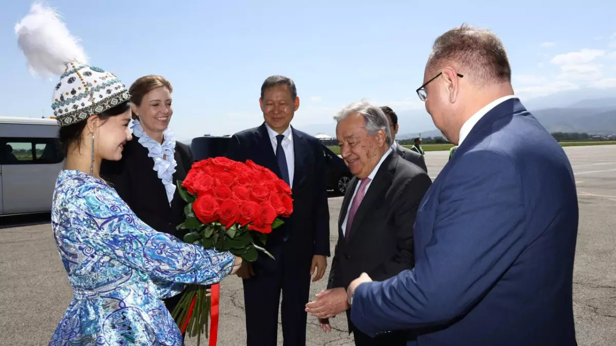 Генеральный секретарь ООН Антониу Гутерриш прибыл в Алматы