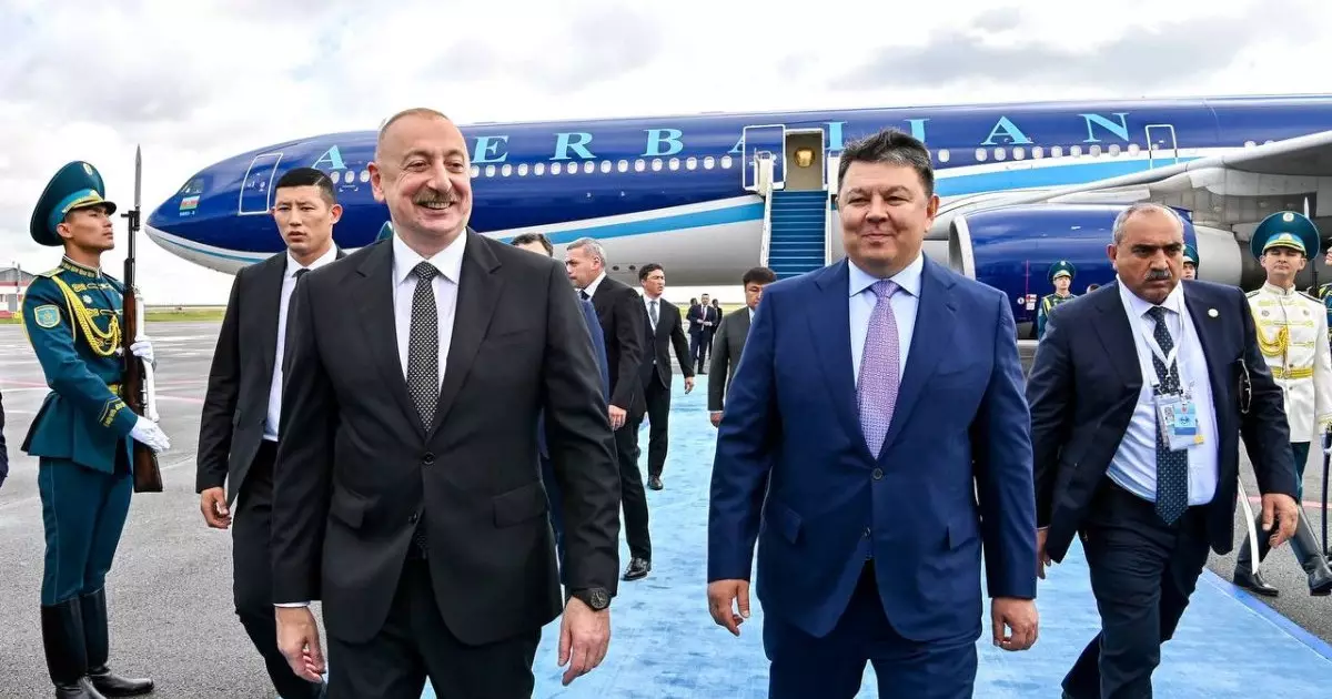   Әзербайжан президенті Ильхам Әлиев Астанаға келді   