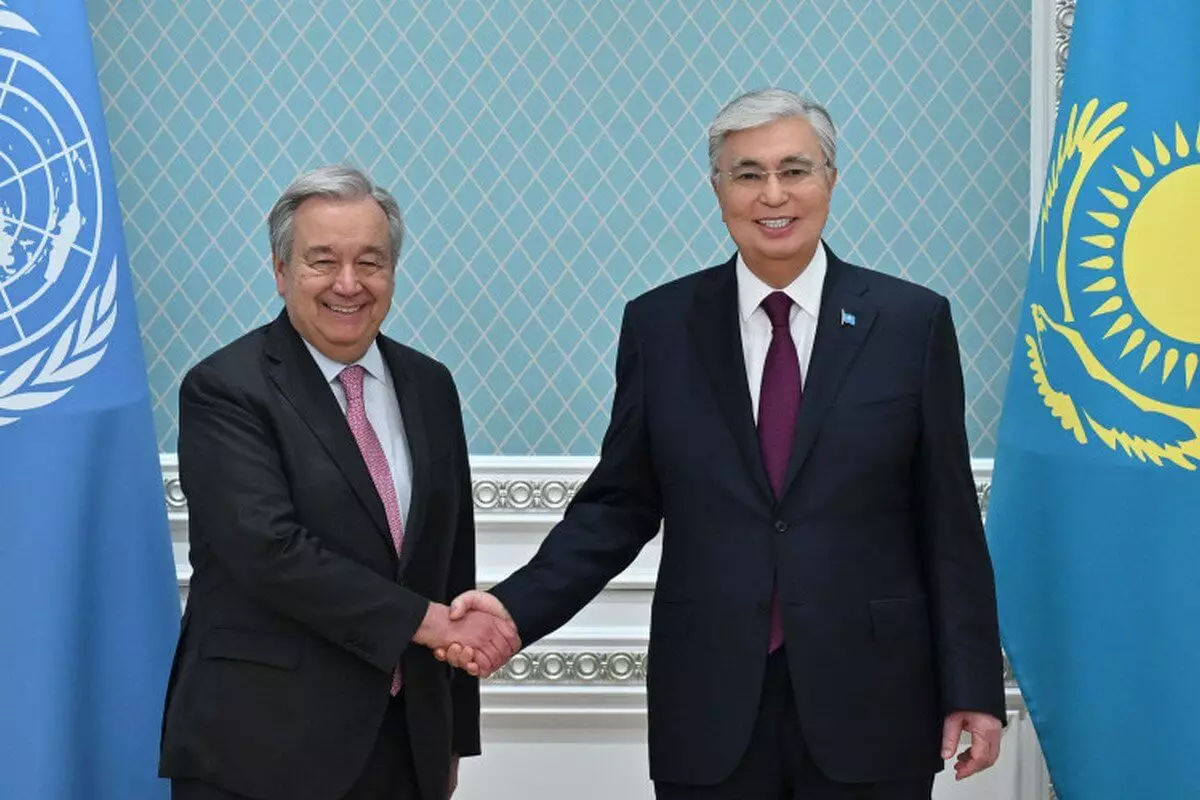 В Акорде состоялись переговоры президента Казахстана с генсеком ООН