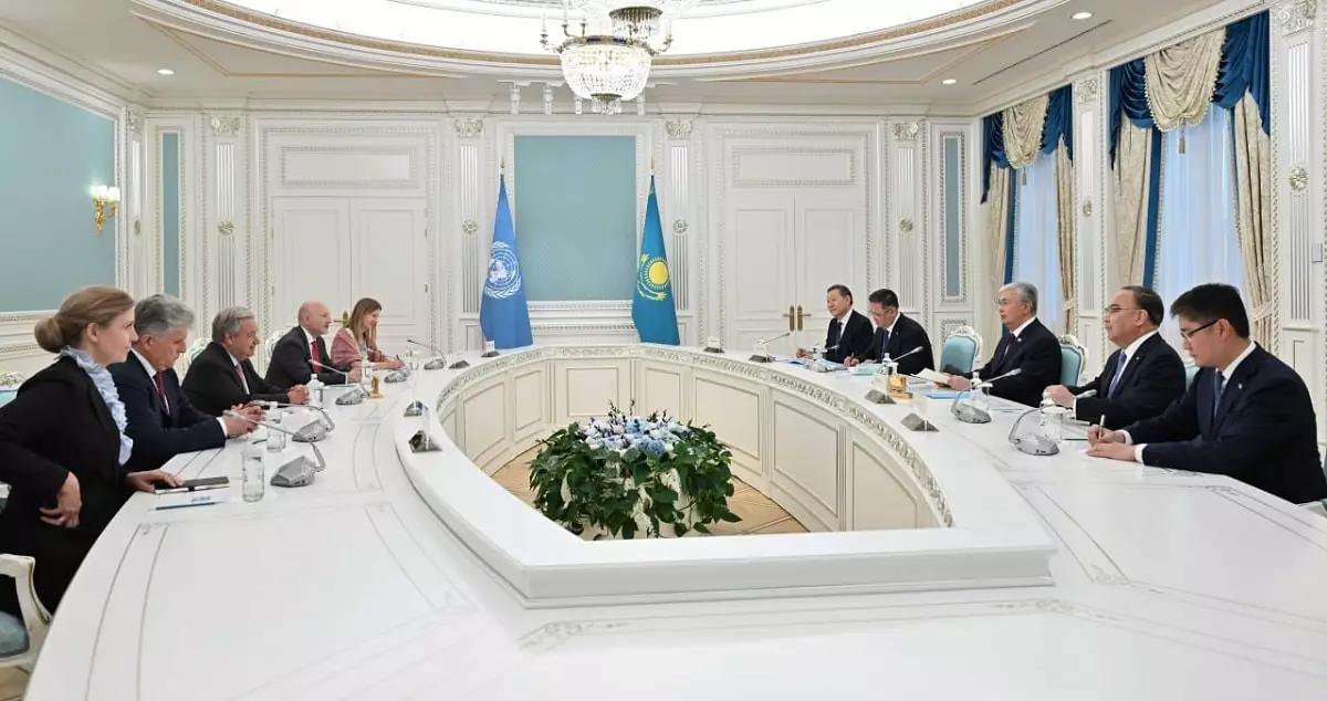 Состоялись переговоры Президента Казахстана с Генеральным секретарем ООН