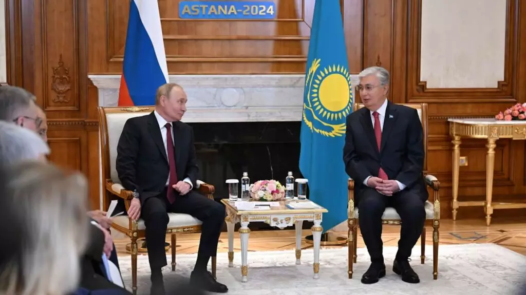 Токаев встретился с Президентом России Владимиром Путиным