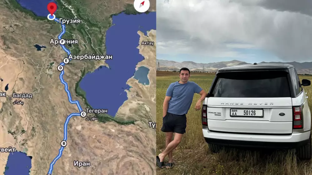 Бензин по 25 тенге и 7 часов проверки: казахстанец приехал на авто из Дубая в Астану