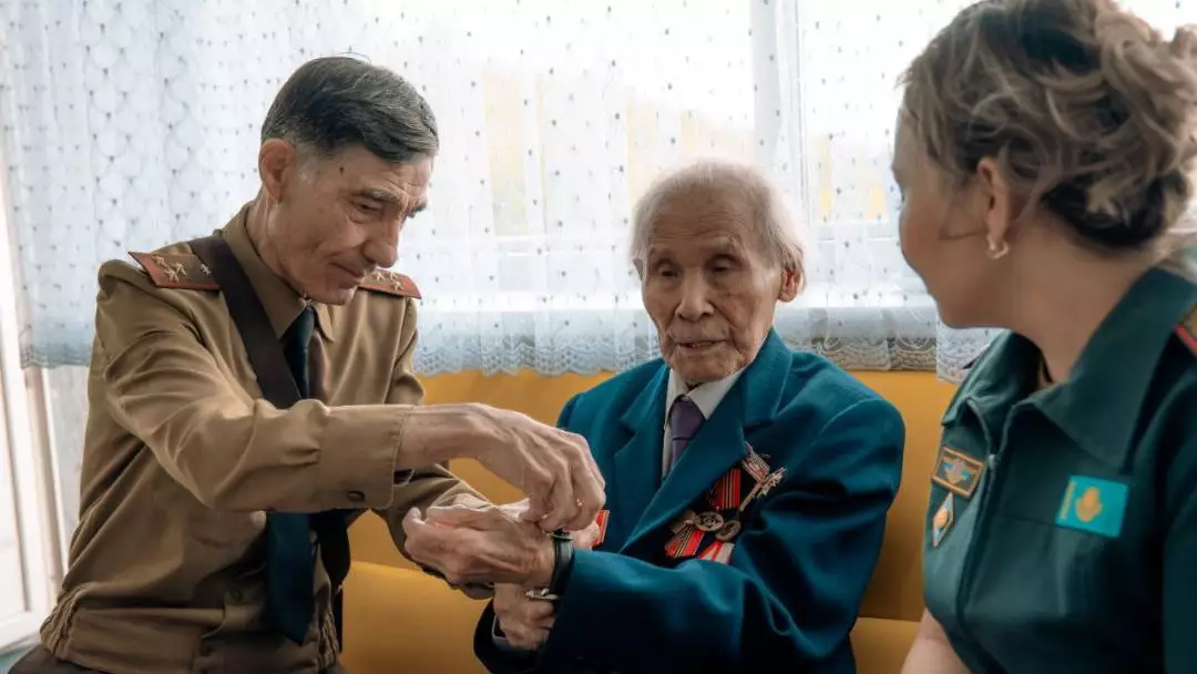 102-летие отпраздновал ветеран Великой Отечественной войны Изгилик Дабаев