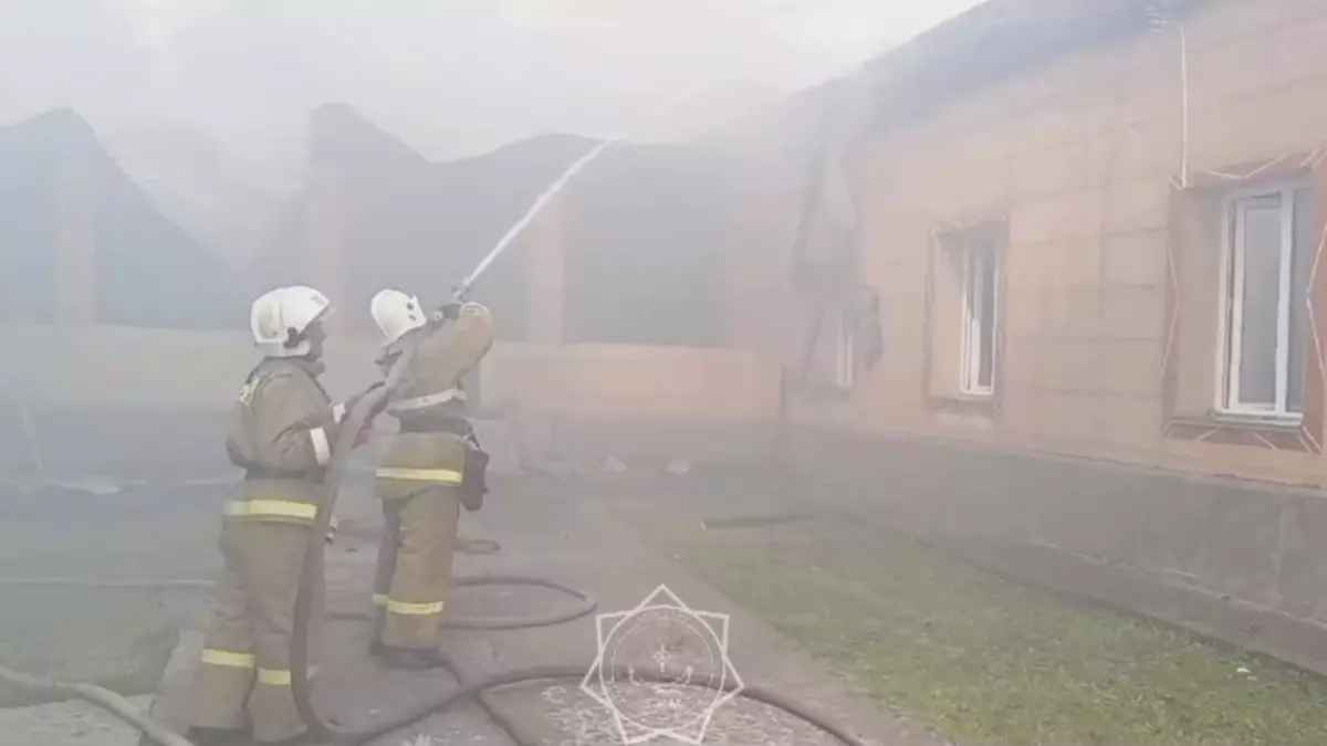 Пожар в детском саду ликвидировали огнеборцы Туркестанской области