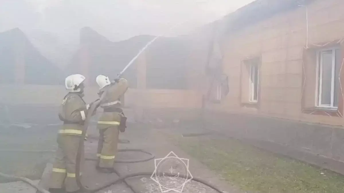 В детском саду Туркестанской области вспыхнул пожар