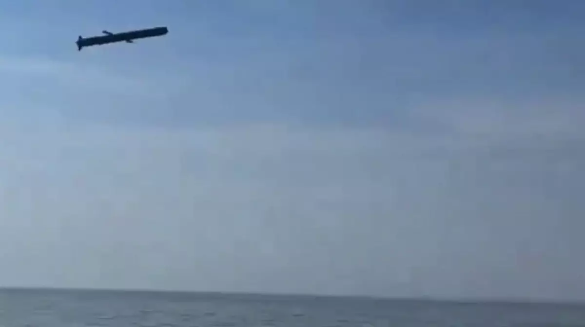 Рыбаки на Каспии случайно зафиксировали на видео пуск крылатых ракет