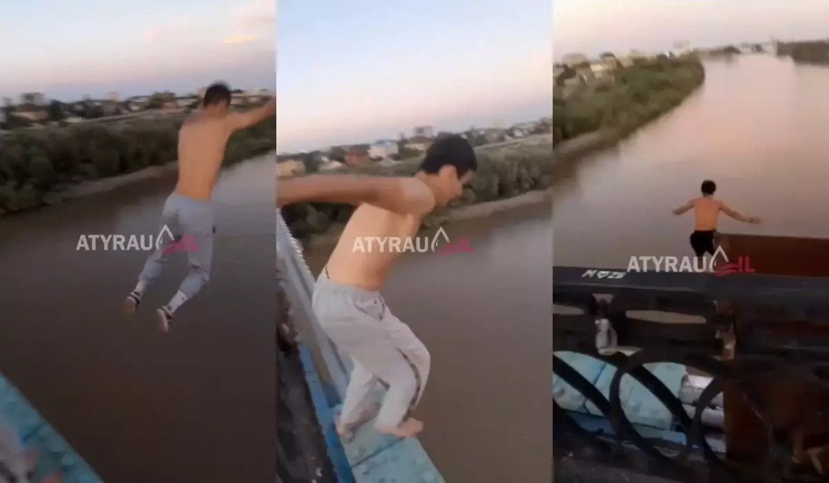 «Я не суицидник»: подростки прыгали в Жайык с моста в Атырау(ВИДЕО)