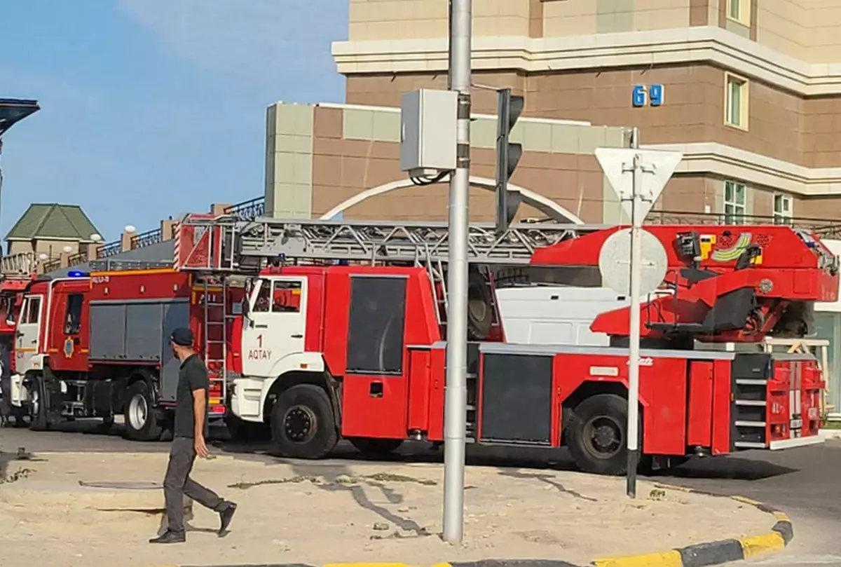 «Пожар в паркинге»: 30 спасателей напрасно подняли по тревоге в Актау
